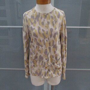 Naulover Camouflage Print Long Sleeve Cardigan Sweater